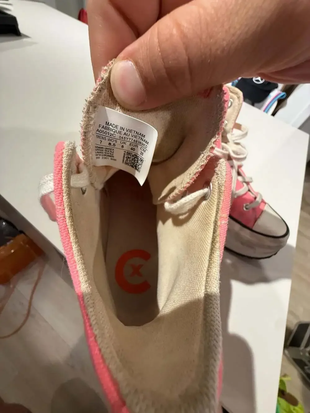 Converse Run Star Legacy CX High Top Pink Sneakers Size 8.5 - Picture 9 of 11